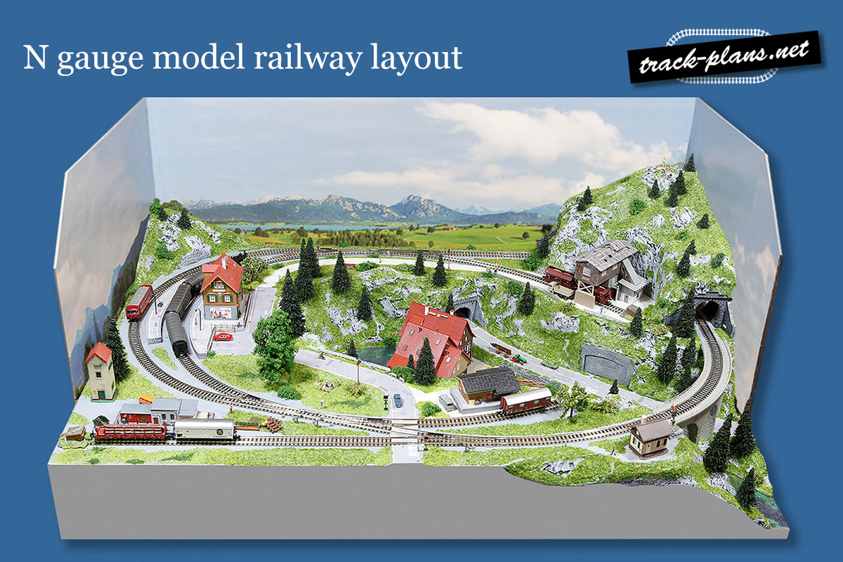 Small N gauge model railway layout