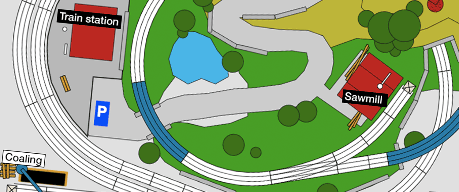 3x2 track plan N gauge