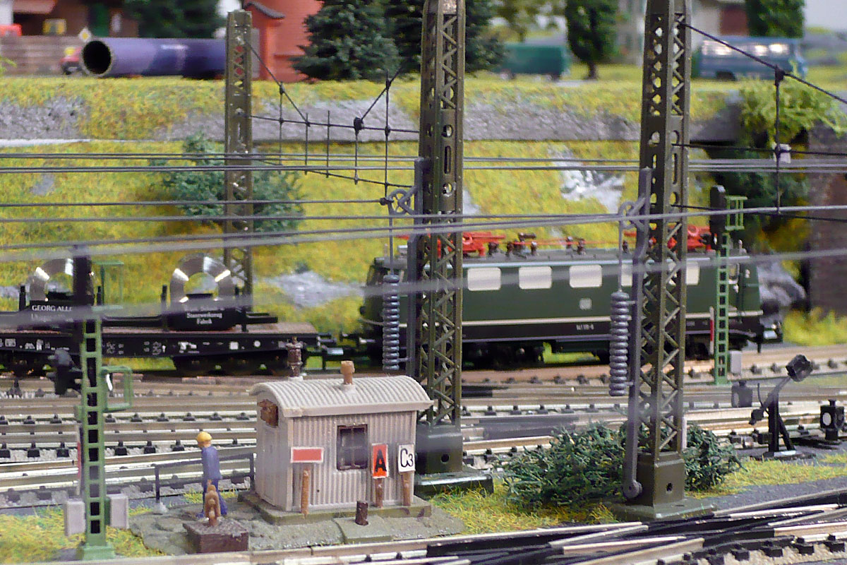 Model railroad layout 4x8