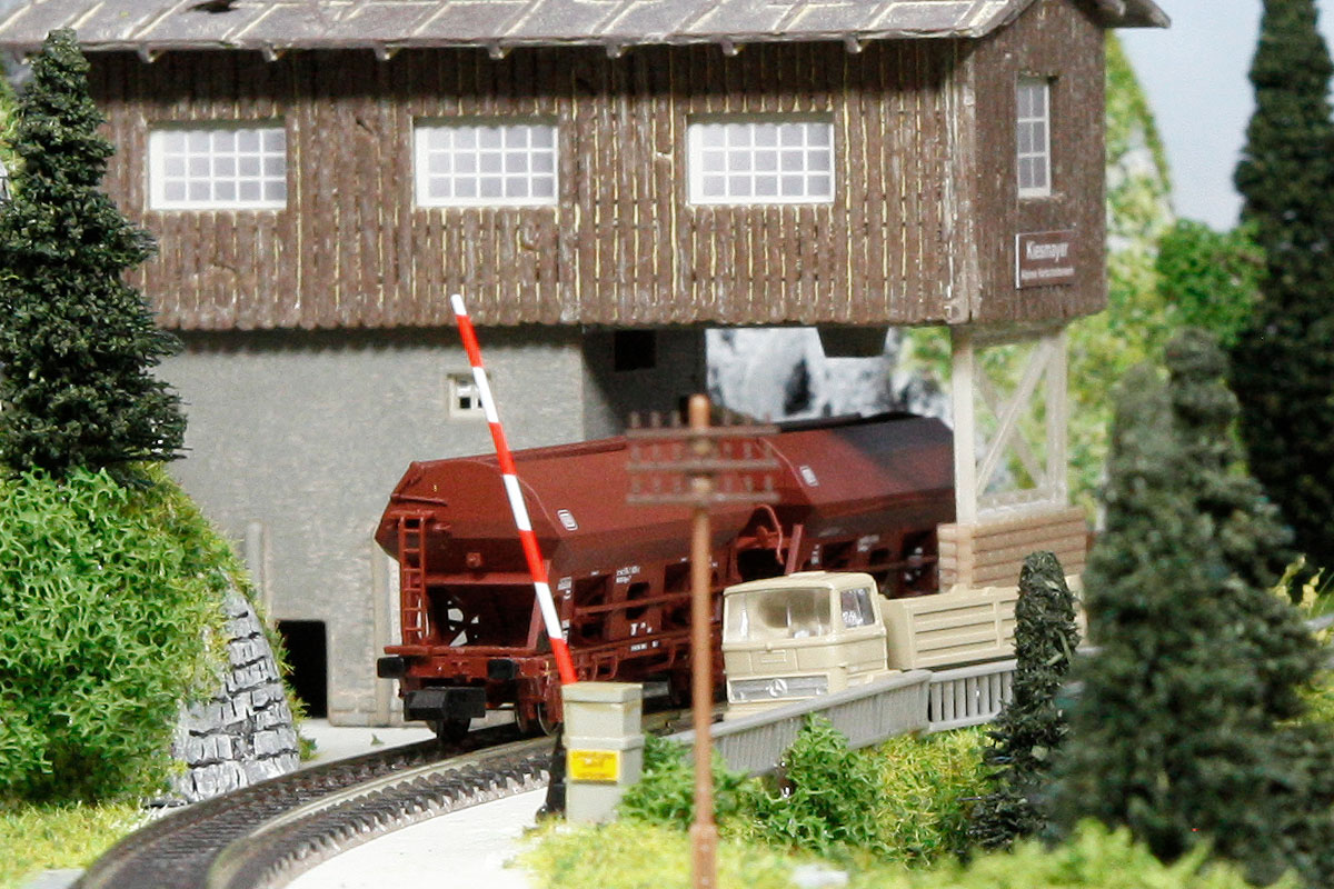 N scale gravel pit