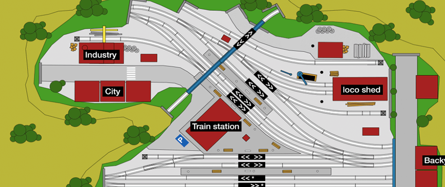 N scale track plans 3x6