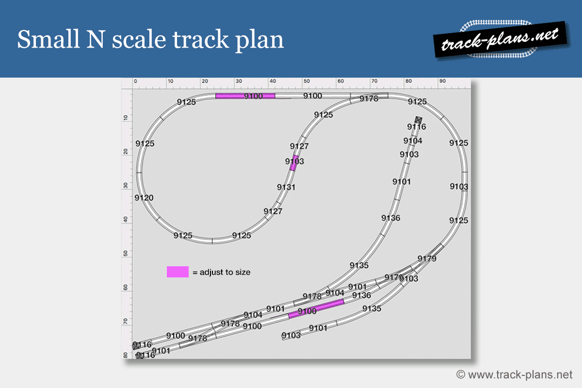 Small N scale track plan