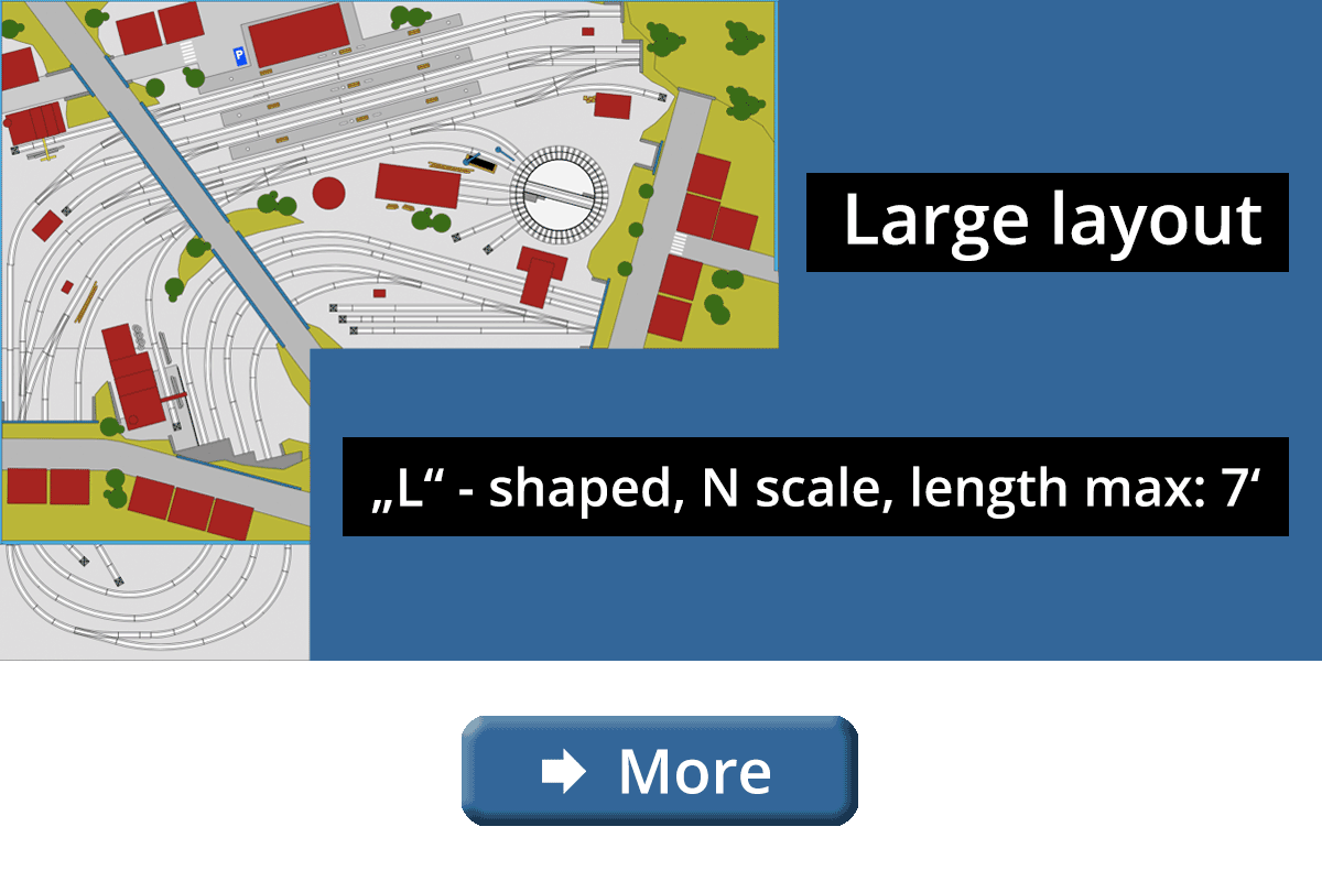 Thumb N scale large layout, L shaped