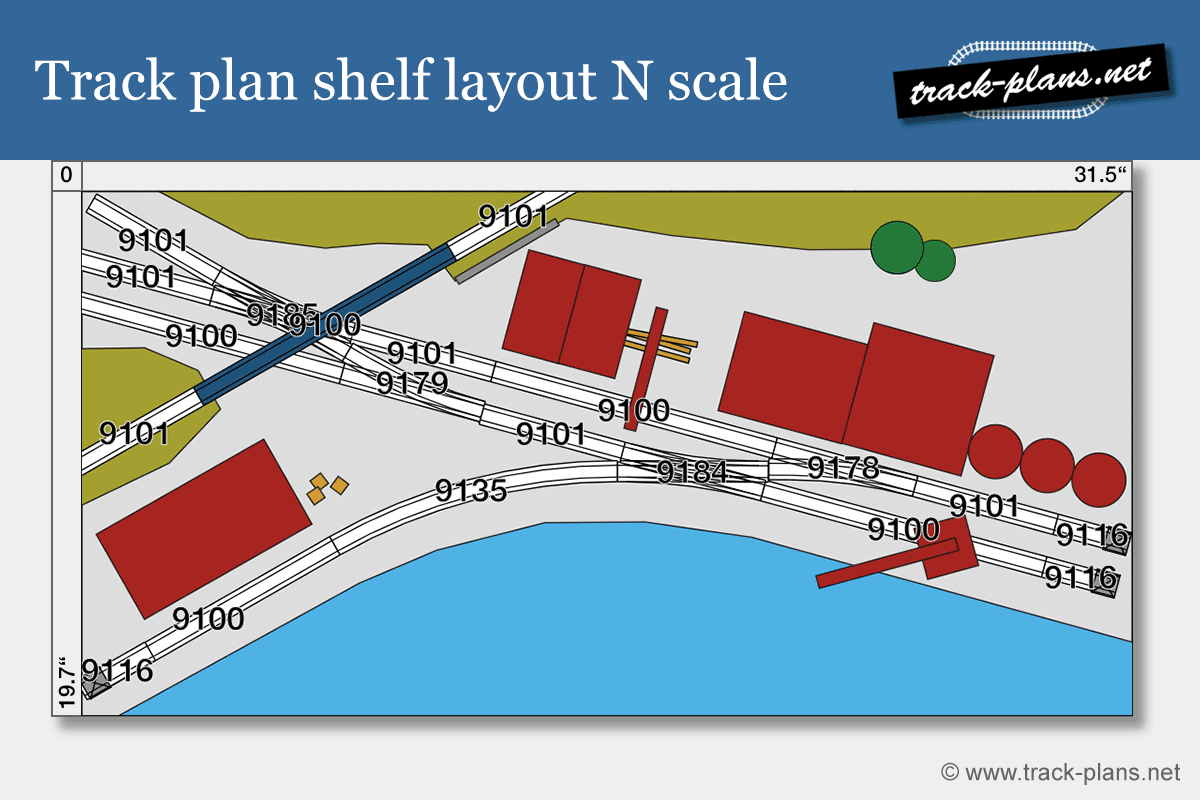 track plan N scale shelf layout