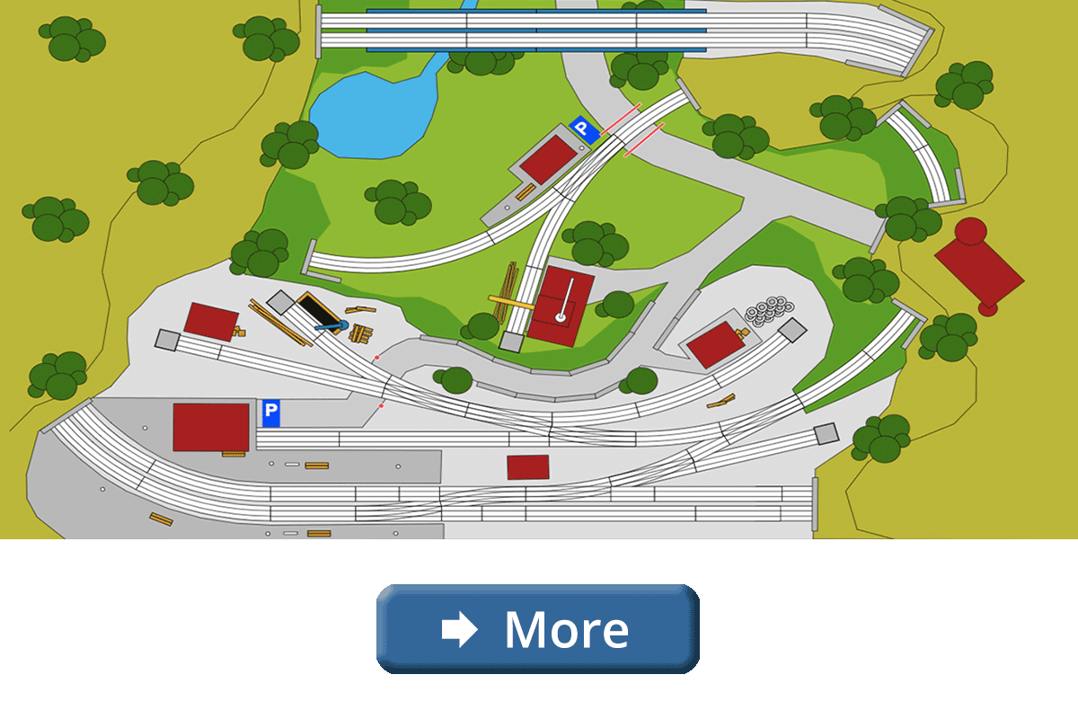 Thumb N scale train layout