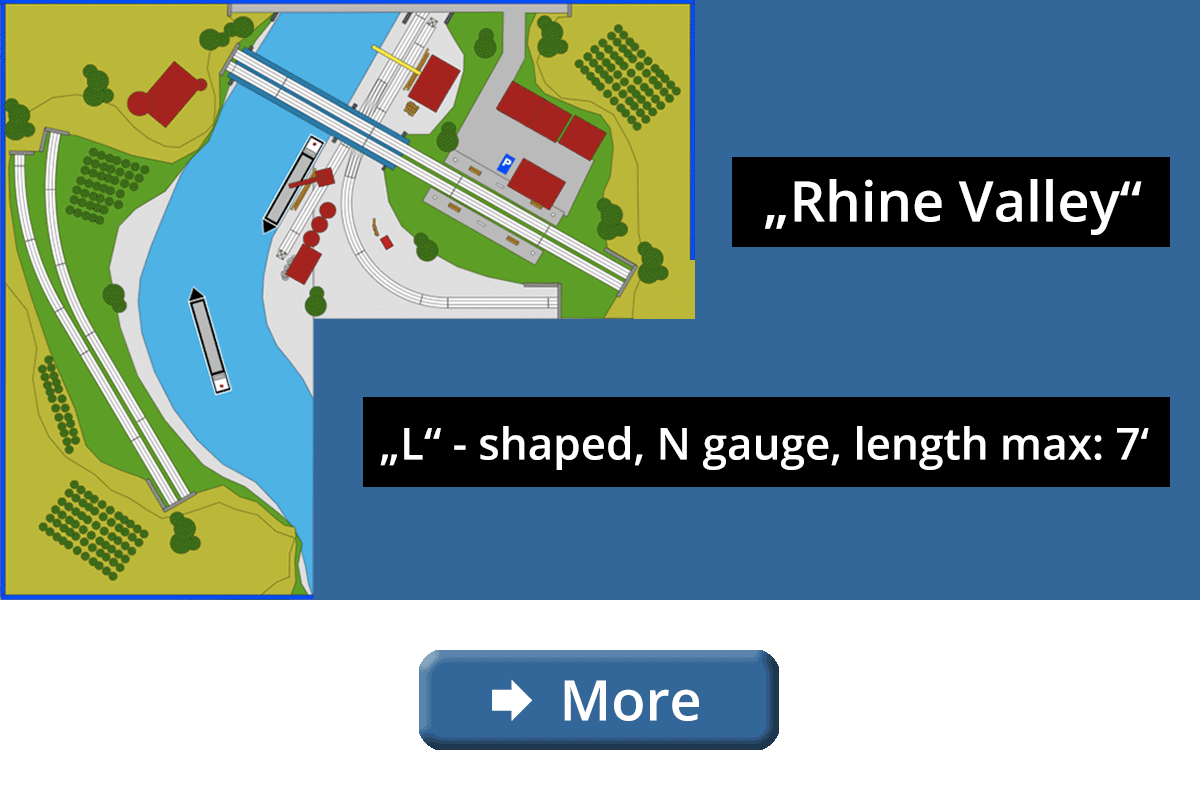 thumb N gauge train layout