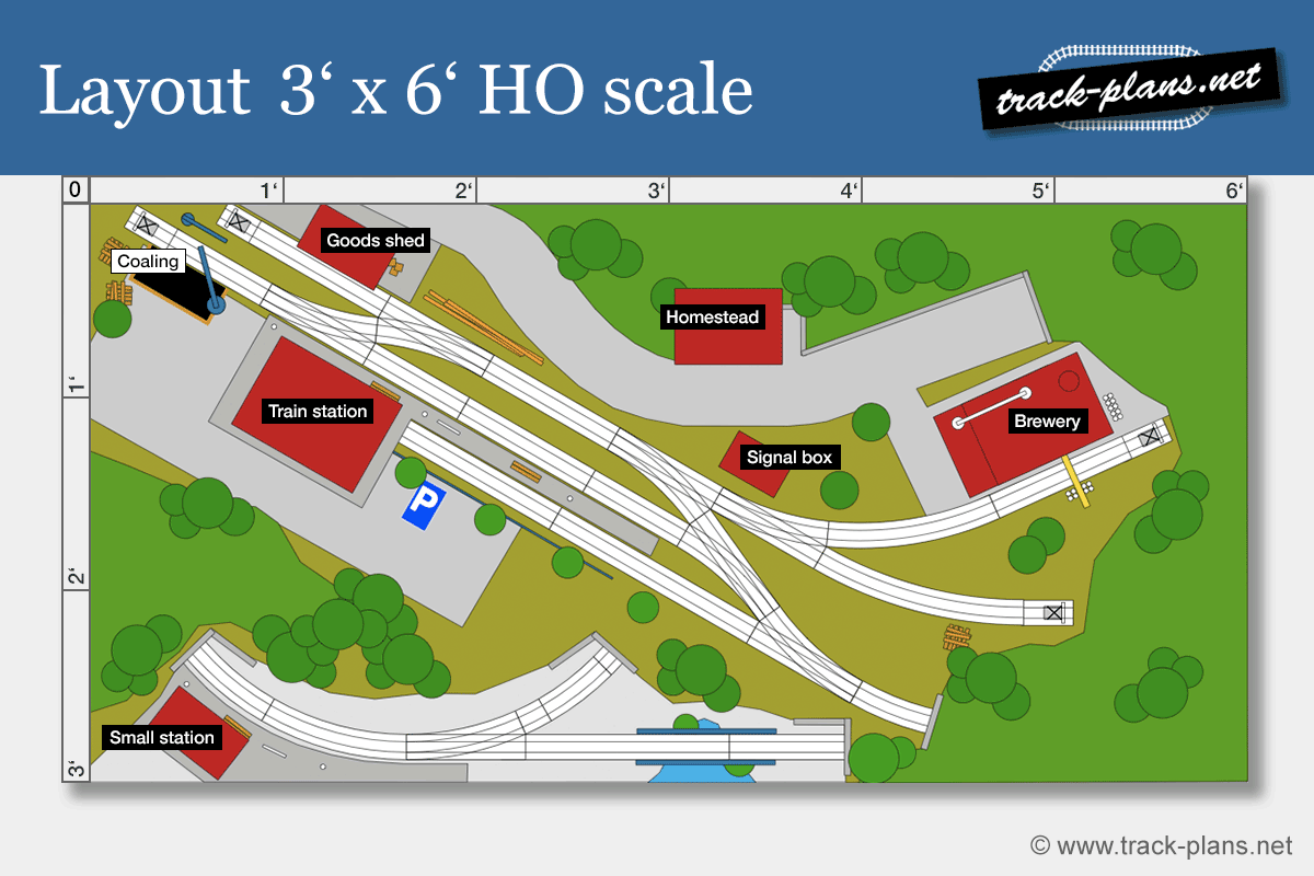 layout 3x6 HO scale