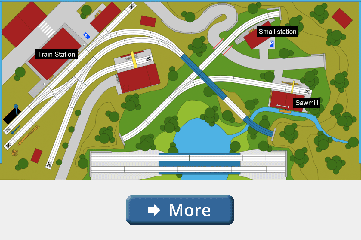 Thumb HO gauge train layouts