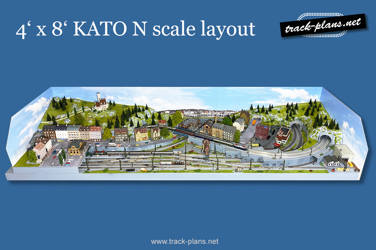 4' x 8' KATO N scale layout