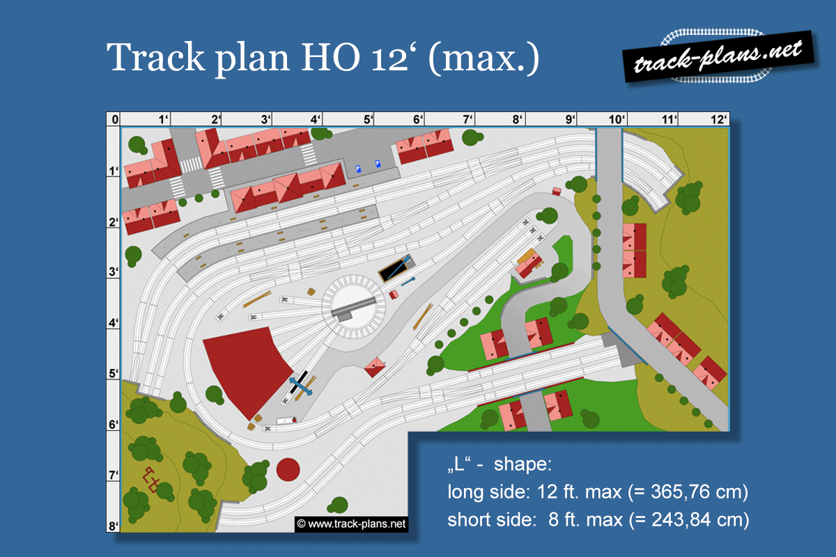 HO 12 ft. track plan