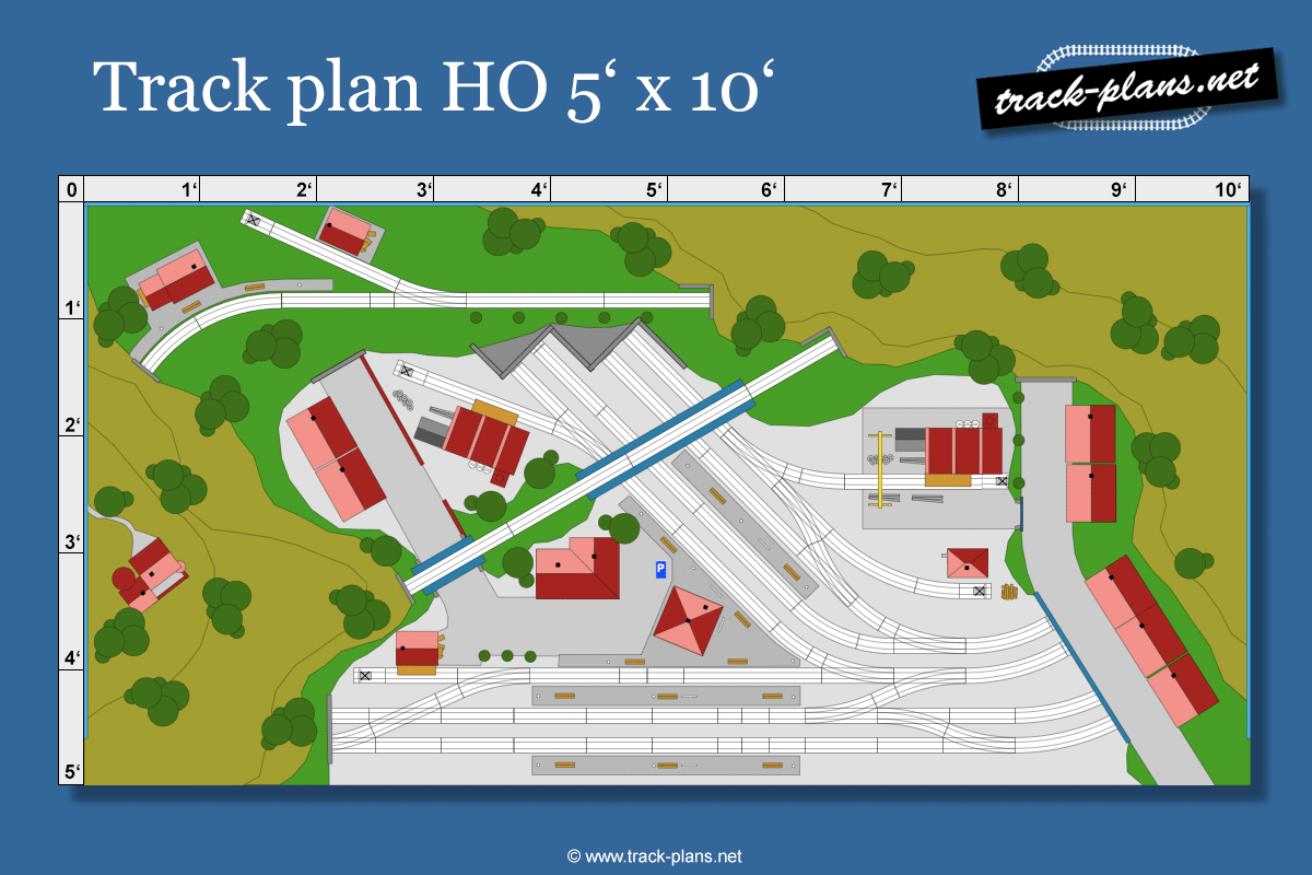 Track plan HO 5' x 10'